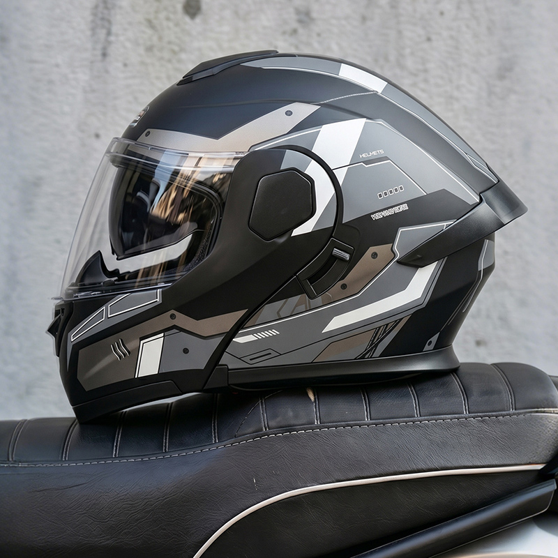Full Face Motorcycle Helmet With Bluetooth - Capacete de Motocicleta Aberto Certificado DOT