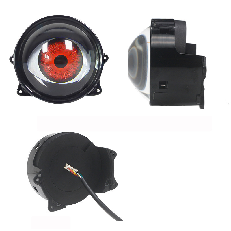 Farol LED Olho de Diabo, Lâmpa - Universal Motorcycle Led Headlight Projector avaliação e preço