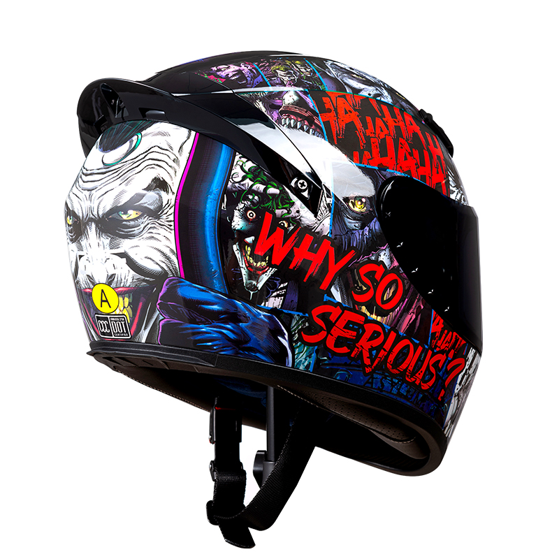 Capacete de Moto Unissex com C - Full Face Motorcycle Helmet With Bluetooth avaliação e preço